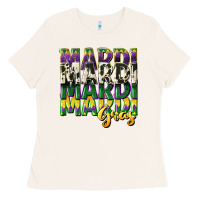 Bone cowhide mardi gras Ladies Tee - CowGirlArtShop