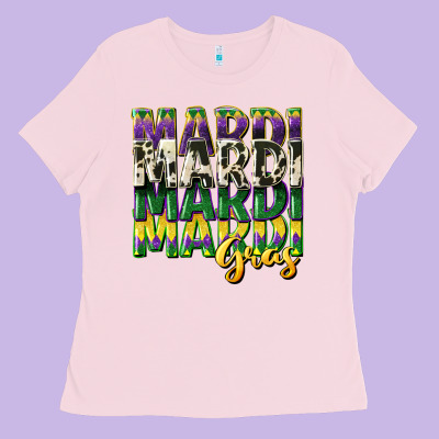 Cowhide Mardi Gras Ladies Tee Designed By Cowgirlartshop