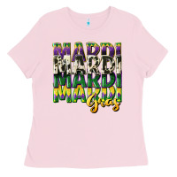 Bubblegum Pink cowhide mardi gras Ladies Tee - CowGirlArtShop