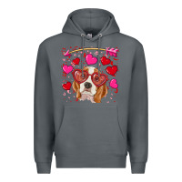 Rock Valentines day  beagle Premium Hoodie - RanaPortraitStore