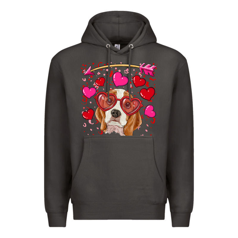 Valentines Day  Beagle Premium Hoodie by RanaPortraitStore | Teevron