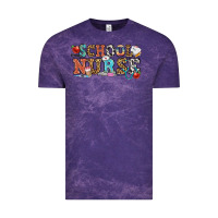 Cloud Purple school nurse Vintage Tee - OliviaCreatesArt