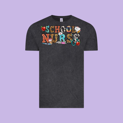 School Nurse Vintage Tee Designed By Oliviacreatesart