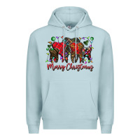 Blue Mist merry Christmas teeth Premium Hoodie - CowhideDigitalArt