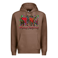Chestnut merry Christmas teeth Premium Hoodie - CowhideDigitalArt