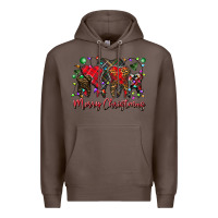 Coffee merry Christmas teeth Premium Hoodie - CowhideDigitalArt