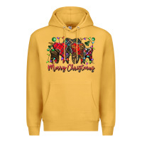 Mustard merry Christmas teeth Premium Hoodie - CowhideDigitalArt