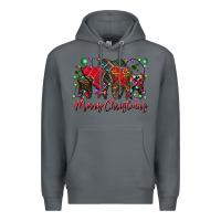 Rock merry Christmas teeth Premium Hoodie - CowhideDigitalArt