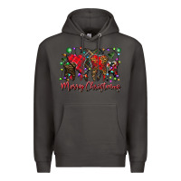 Smoke merry Christmas teeth Premium Hoodie - CowhideDigitalArt