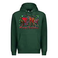 Sports Green merry Christmas teeth Premium Hoodie - CowhideDigitalArt