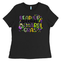 Black bead up bitches its mardi gras Ladies Tee - CowGirlArtShop
