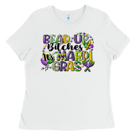 White bead up bitches its mardi gras Ladies Tee - CowGirlArtShop