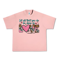 Salmon let all that you do be done in love Urban Heavy Tee - OliviaCreatesArt