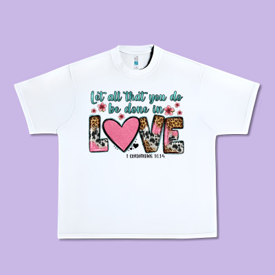 Let All That You Do Be Done In Love Urban Heavy Tee Designed By Oliviacreatesart