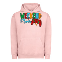 Pigment Salmon weekend plans Urban Hoodie - JahusDesignShop