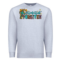 Heather Grey not perfect just forgıven Premium Sweatshirt - AdoDesignShop