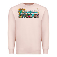 Pale Pink not perfect just forgıven Premium Sweatshirt - AdoDesignShop