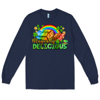Navy magically delicious St. Patricks Day Long Sleeve Tee - FaDigitalArtStudio