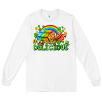 White magically delicious St. Patricks Day Long Sleeve Tee - FaDigitalArtStudio