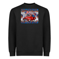 Black american truck 4th of july mousepad Heavyweight Sweatshirt - BarkalooDesign