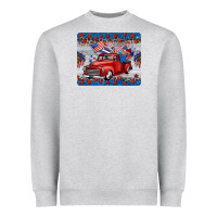 Heather Grey american truck 4th of july mousepad Heavyweight Sweatshirt - BarkalooDesign