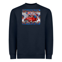 Navy american truck 4th of july mousepad Heavyweight Sweatshirt - BarkalooDesign