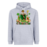 Heather Grey happy st patricks day with st patricks Heavyweight Hoodie - AdoDesignShop