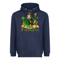 Navy happy st patricks day with st patricks Heavyweight Hoodie - AdoDesignShop