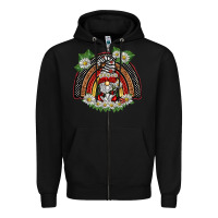Black ladybuy gnomies rainbow Zipper Hoodie - BarkalooDesign