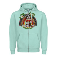Seafoam ladybuy gnomies rainbow Zipper Hoodie - BarkalooDesign