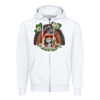 White ladybuy gnomies rainbow Zipper Hoodie - BarkalooDesign