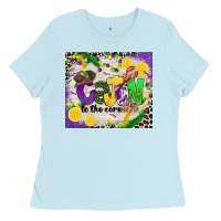 Baby Blue cajun to the core Ladies Tee - CowGirlArtShop