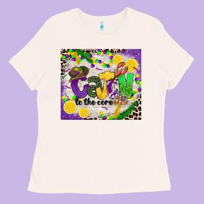 Cajun To The Core Ladies Tee Designed By Cowgirlartshop