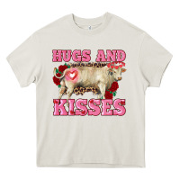 Cream hugs and kisses charolais bull Heavy Core Tee - RanaPortraitStore