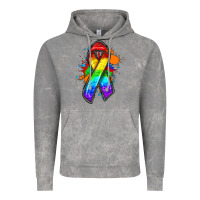 Cloud Rock Pride ribbon Vintage Hoodie - FaDigitalArtStudio