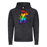 Vintage Black Pride ribbon Vintage Hoodie - FaDigitalArtStudio