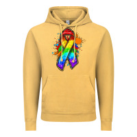 Vintage Mustard Pride ribbon Vintage Hoodie - FaDigitalArtStudio