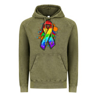 Vintage Olive Pride ribbon Vintage Hoodie - FaDigitalArtStudio