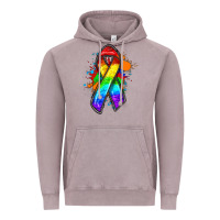 Vintage Zinc Pride ribbon Vintage Hoodie - FaDigitalArtStudio