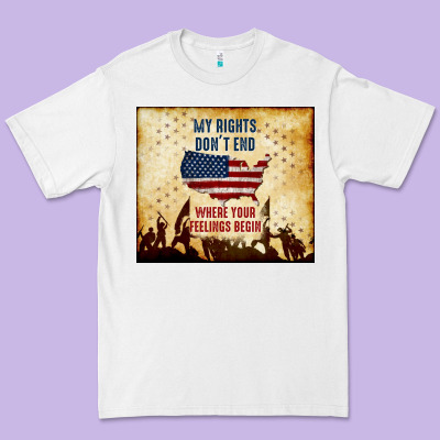 My Rights Don't End Premium Tee Designed By Tumblerdesignbyshophia