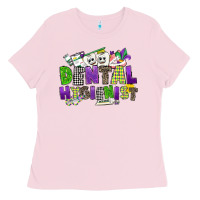 Bubblegum Pink dental hygienest mardi gras Ladies Tee - CowGirlArtShop