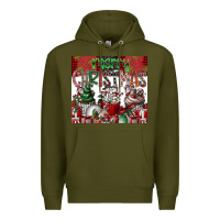 Army Green merry Christmas Premium Hoodie - CowhideDigitalArt