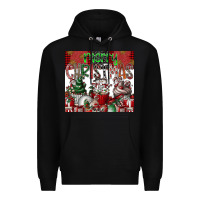 Black merry Christmas Premium Hoodie - CowhideDigitalArt