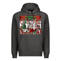 Charcoal Heather merry Christmas Premium Hoodie - CowhideDigitalArt