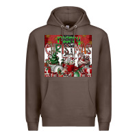 Coffee merry Christmas Premium Hoodie - CowhideDigitalArt