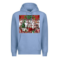 Colony Blue merry Christmas Premium Hoodie - CowhideDigitalArt