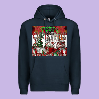 Merry Christmas Premium Hoodie Designed By Cowhidedigitalart