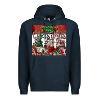 Navy merry Christmas Premium Hoodie - CowhideDigitalArt
