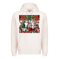 Pale Pink merry Christmas Premium Hoodie - CowhideDigitalArt