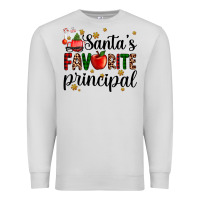 Dove Grey santa's favorite principal Premium Sweatshirt - AdoDesignShop